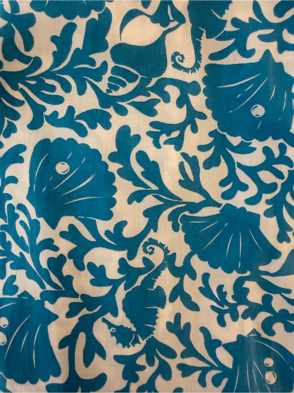 Kate Spade Light Blue Floral Caftan-L/XL - Picture 6 of 6
